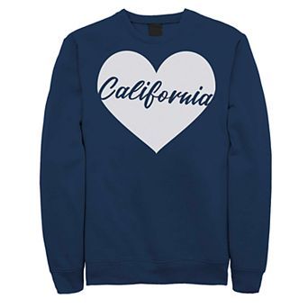Juniors' California Heart Fleece Graphic Sweatshirt