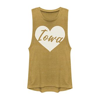 Juniors' Fifth Sun Iowa Heart Muscle Tank Top
