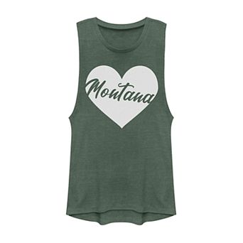Juniors' Fifth Sun Montana Heart Muscle Tank Top