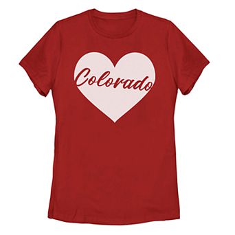 Juniors' Fifth Sun Colorado Heart Graphic Tee