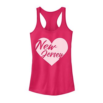 Juniors' Fifth Sun New Jersey Heart Tank Top