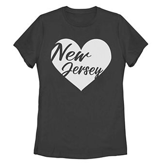 Juniors' Fifth Sun New Jersey Heart Graphic Tee
