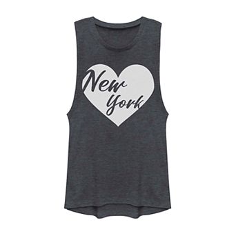 Juniors' Fifth Sun New York Heart Muscle Tank Top