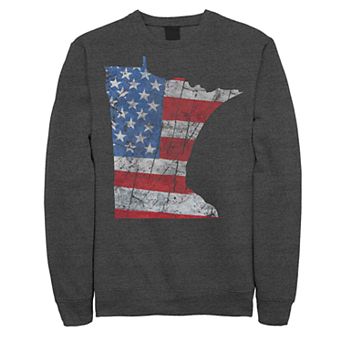 Juniors' Fifth Sun Minnesota American Flag Fleece Sweatshirt