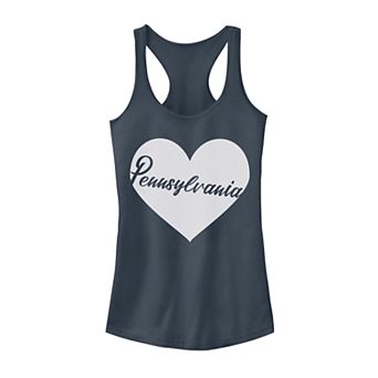 Juniors' Fifth Sun Pennsylvania Heart Tank Top