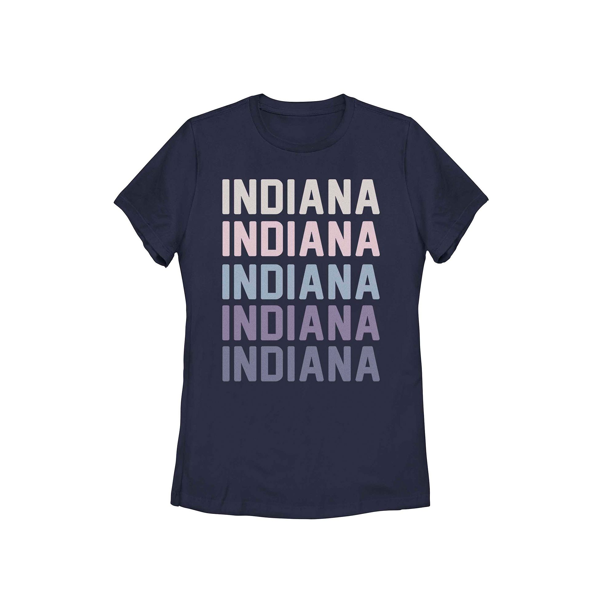 Juniors Fifth Sun Indiana Colorful Stack Tee, Girls, Size: Small, Blue