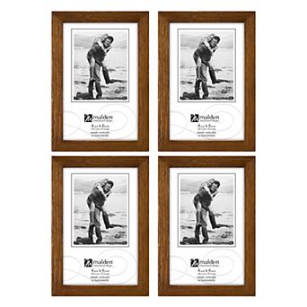 Malden Walnut 4" x 6" Frame 4 pc Set