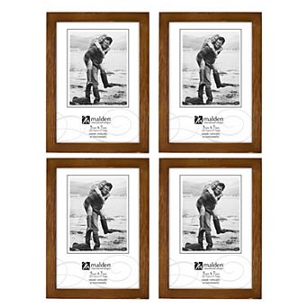 Malden Walnut 5" x 7" Frame 4 pc Set