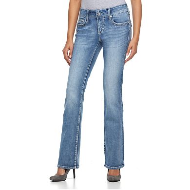 Women's Apt. 9 Heavily Embellished Tummy Control Bootcut Jeans