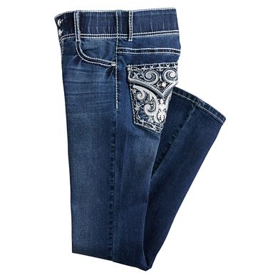Women's Apt. 9 Heavily Embellished Tummy Control Bootcut Jeans