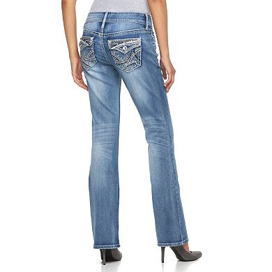 Women's Apt. 9 Heavily Embellished Tummy Control Bootcut Jeans
