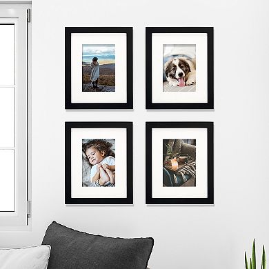 Malden Black Matted Wall Frame 4-pc. Set