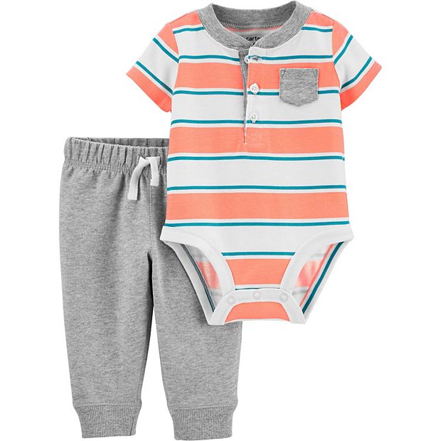 Baby Boy Carter's 2-Piece Henley Bodysuit & Pants Set