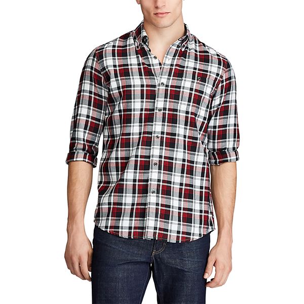 Men's Chaps ClassicFit Plaid EasyCare ButtonDown Shirt