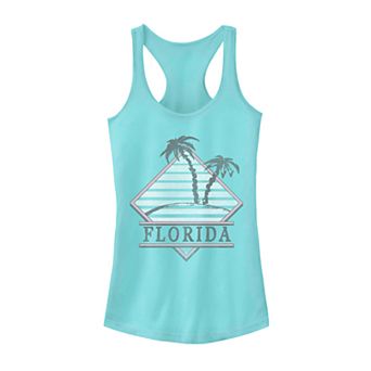 Juniors' Florida Palm Tree Logo Racerback Tank Top