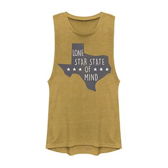 Juniors' Fifth Sun Texas "Lone Star State Of Mind" Muscle Tank Top