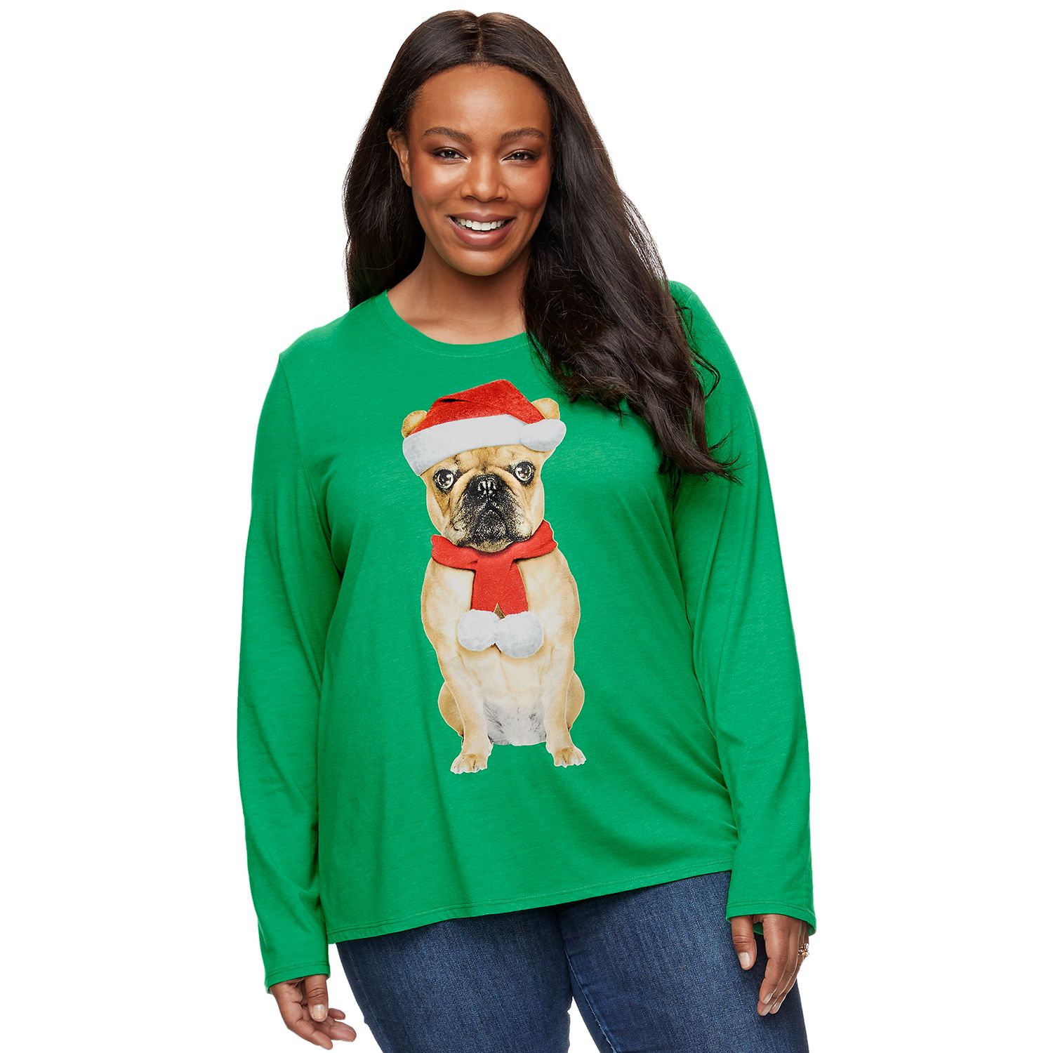 plus size christmas graphic tees