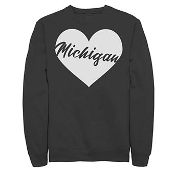 Juniors' Fifth Sun Michigan Heart Fleece Sweatshirt