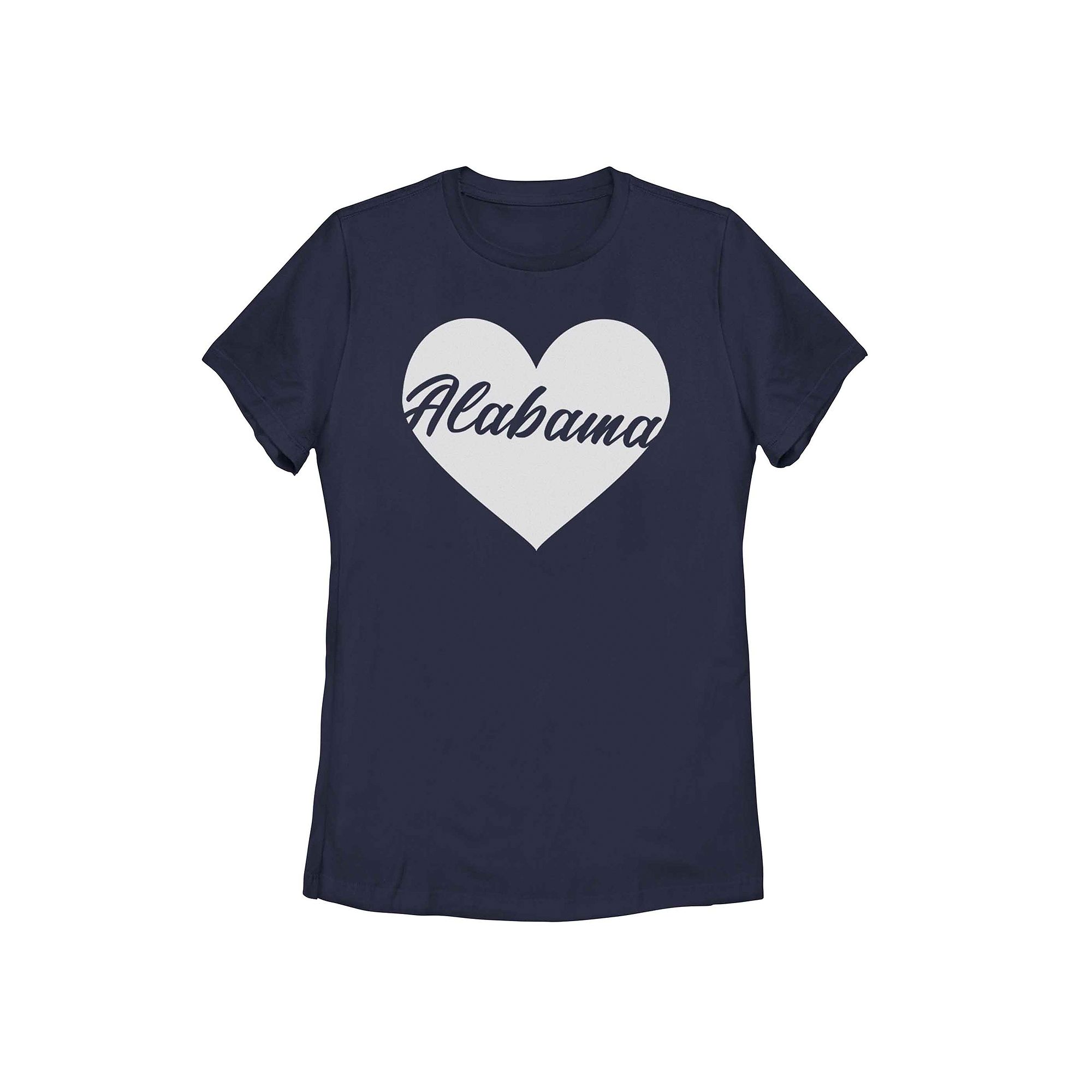 Juniors Alabama Heart Graphic Tee, Girls, Size: Small, Blue