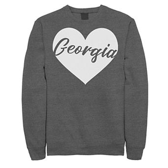 Juniors' Georgia Heart Fleece Sweater