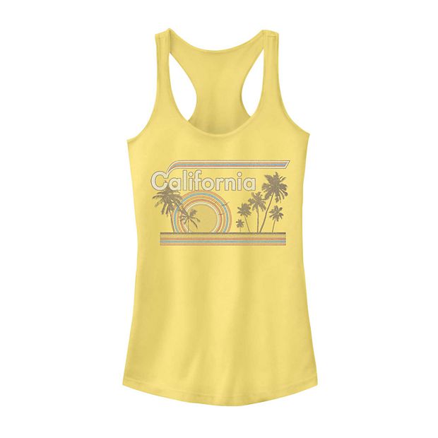 Women's Good Vibes Rainbow Graphic Tank Top - Sleeveless Casual Vintage Tee