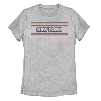 Juniors' New York Stripes Graphic Tee