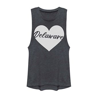 Juniors' Fifth Sun Delaware Heart Muscle Tank Top