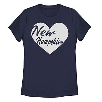 Juniors' Fifth Sun New Hampshire Heart Tee Shirt