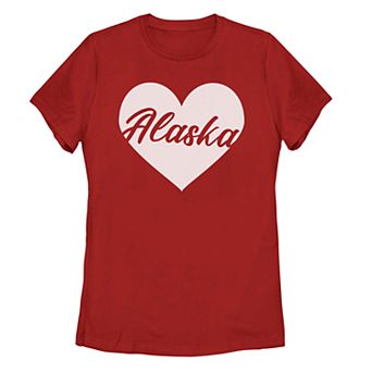 Juniors' Fifth Sun Alaska Heart Tee Shirt