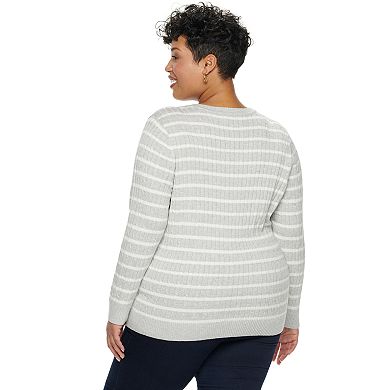 Plus Size Croft & Barrow® V-Neck Sweater