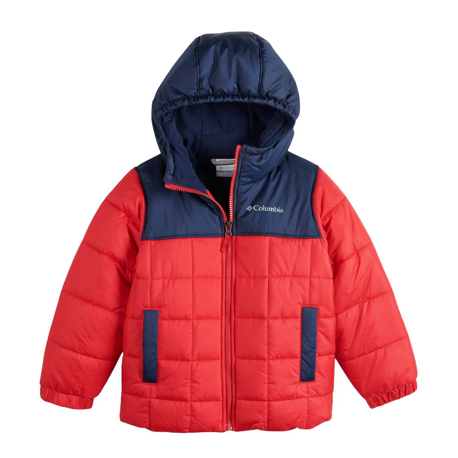 columbia red puffer jacket