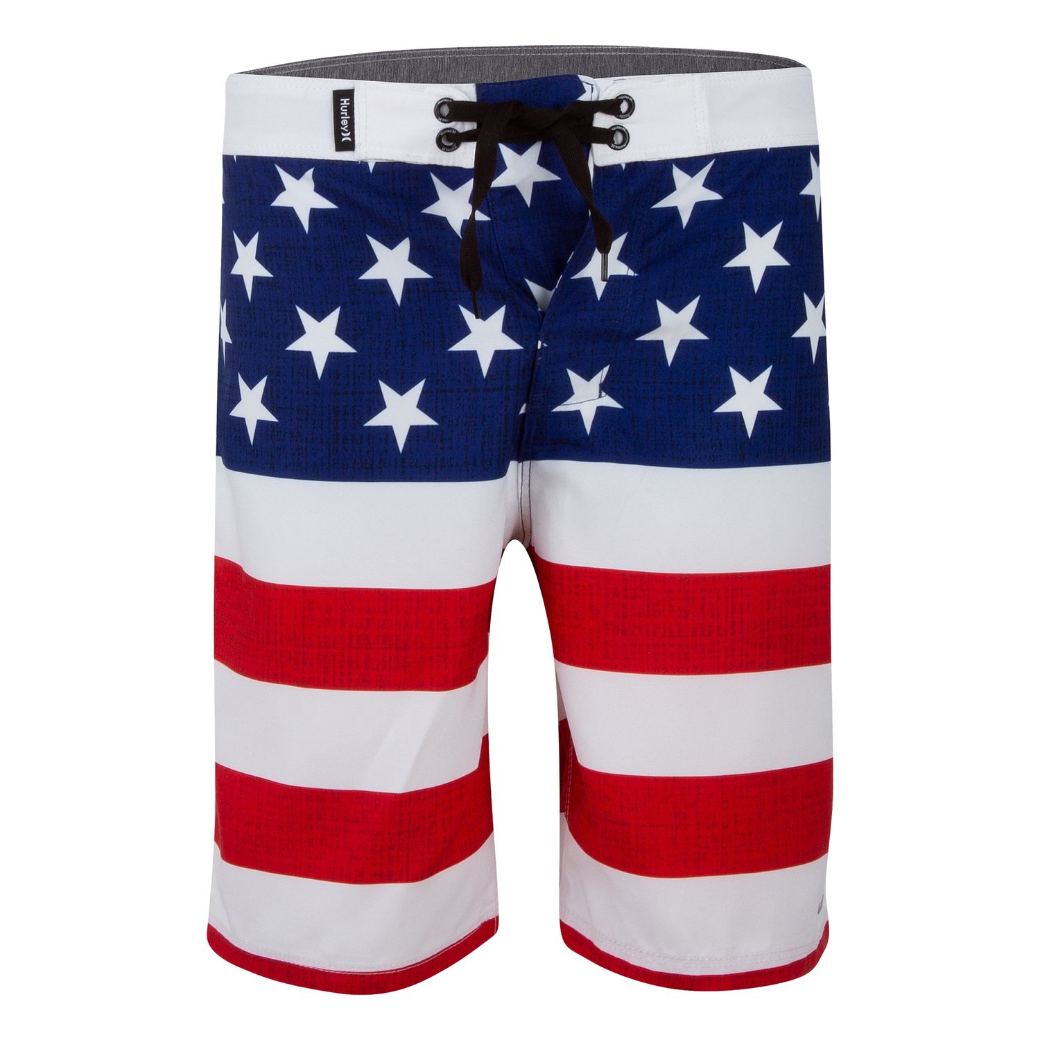 hurley black american flag board shorts