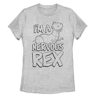 Juniors' Disney Pixar Toy Story Nervous Rex Tee