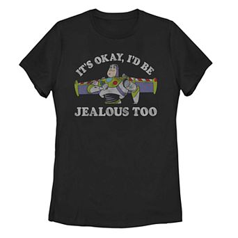 Juniors' Disney Pixar Toy Story Buzz Lightyear I'd Be Jealous Too Tee