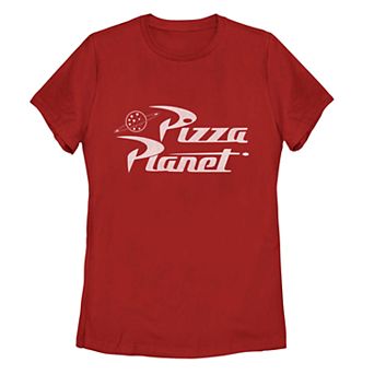 Juniors' Disney Pixar Toy Story Pizza Planet Logo Tee