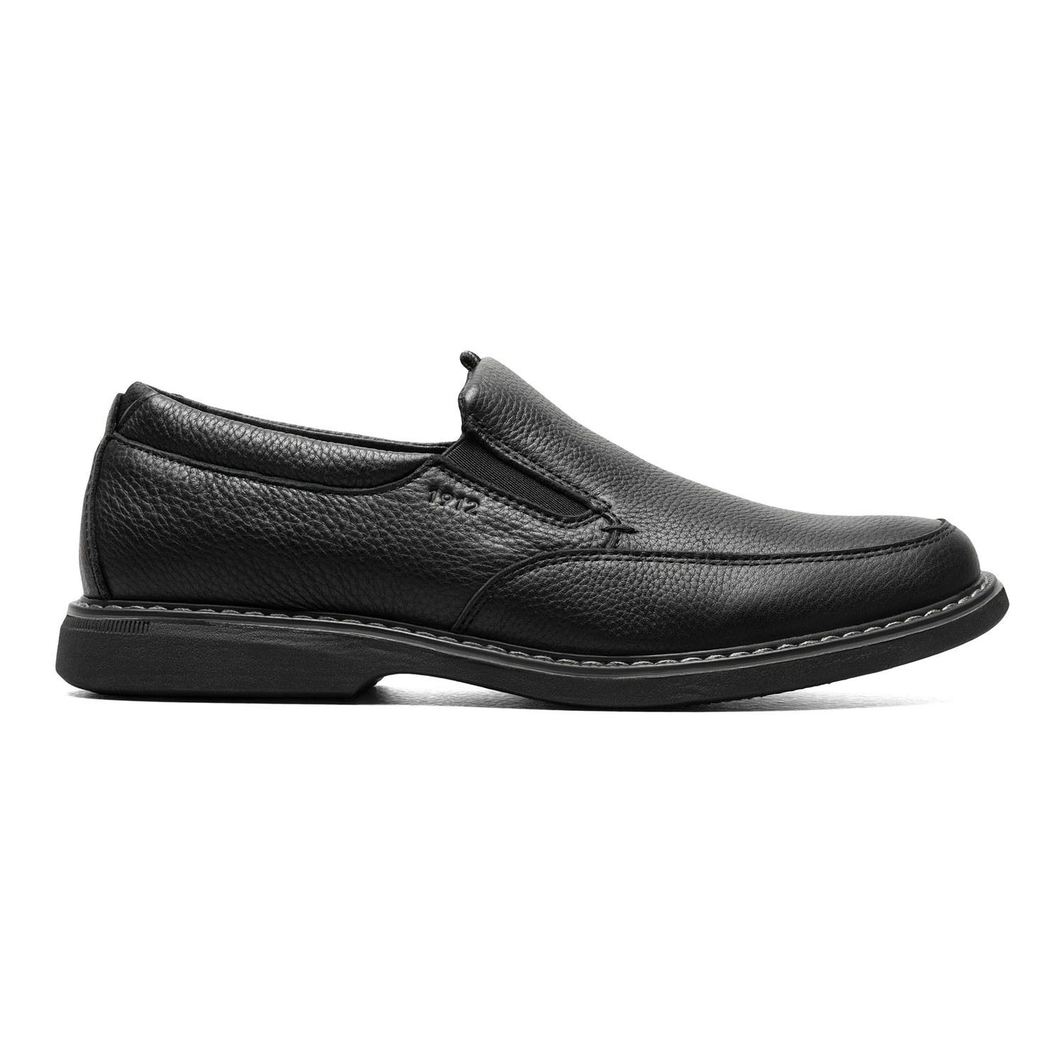 Nunn Bush Otto EZ Moc Toe Slip On Loafer Dress Shoe, Gunmetal Gray, 8M Leather Amazon.com | Nunn Bush Cam Moc Toe Slip-On Brown Crazy Horse  main image 3