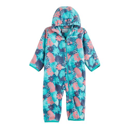 Infant Girl's Columbia Snowtop II Zip-Up Fleece Bunting