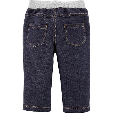 Baby Boy Carter's Pull-On Knit Denim Pants