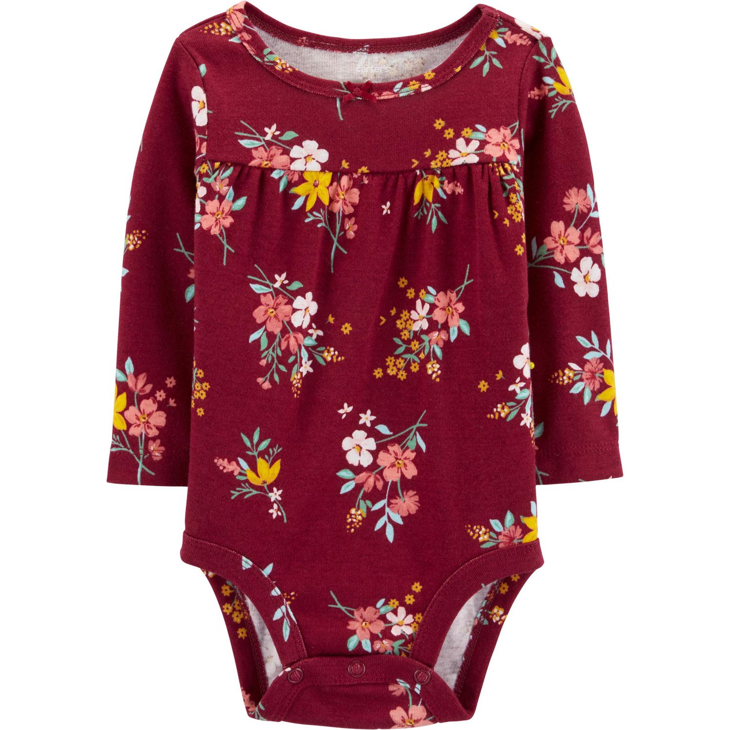 floral baby bodysuit