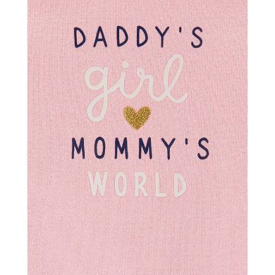 Baby Girl Carter's Daddy's Girl Mommy's World Collectible Bodysuit