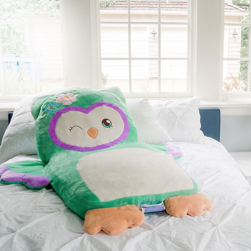 Animal Adventure Soft Landing Owl Lounging Mat, Green, FLR CUSHIN