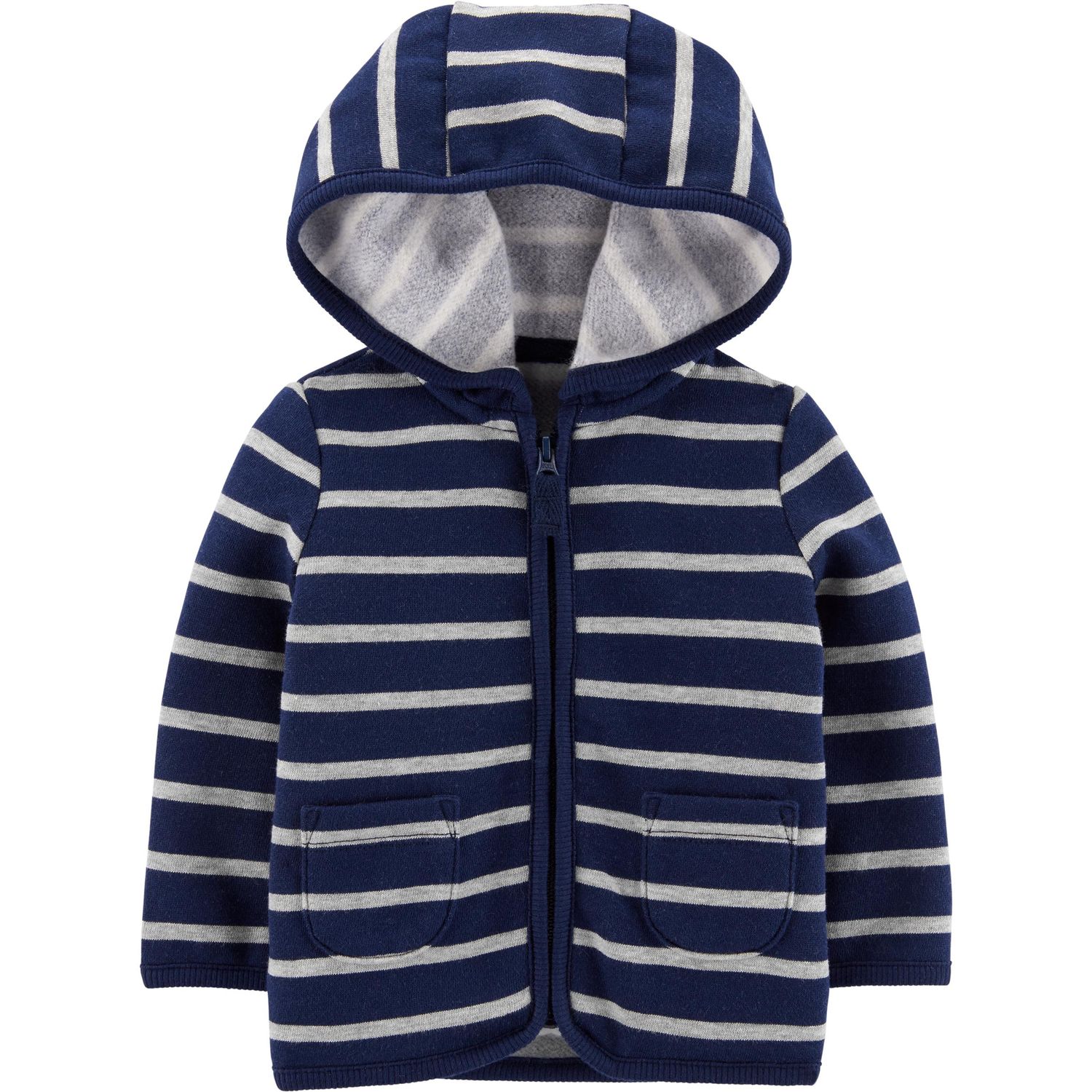 mens fleece lined zip up cardigan