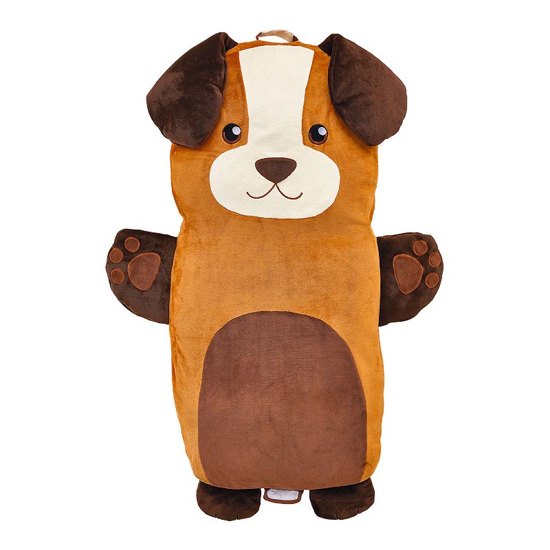 Animal Adventure Soft Landing Luxe Loungers Dog Character Cushion, Brown, F