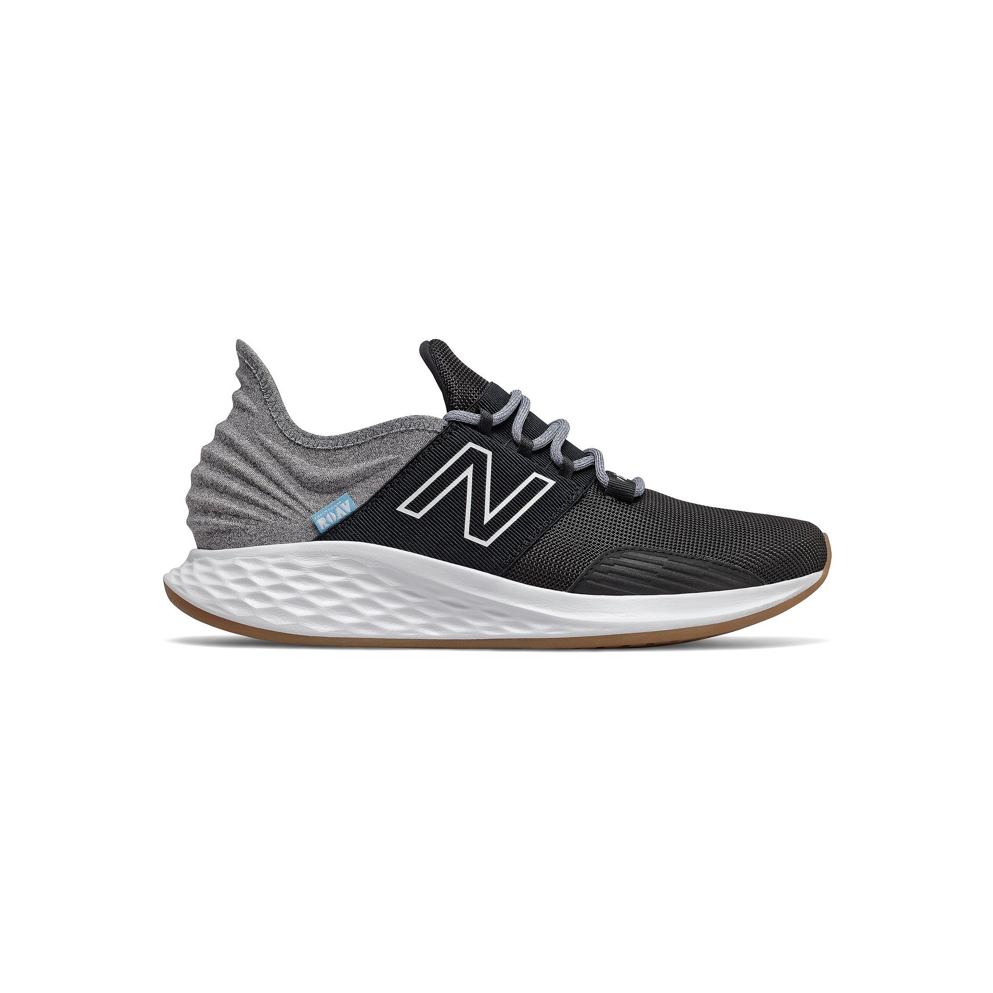 New Balance® Fresh Foam ROAV Mens Running Shoes, Size: 8, Black Light Sil