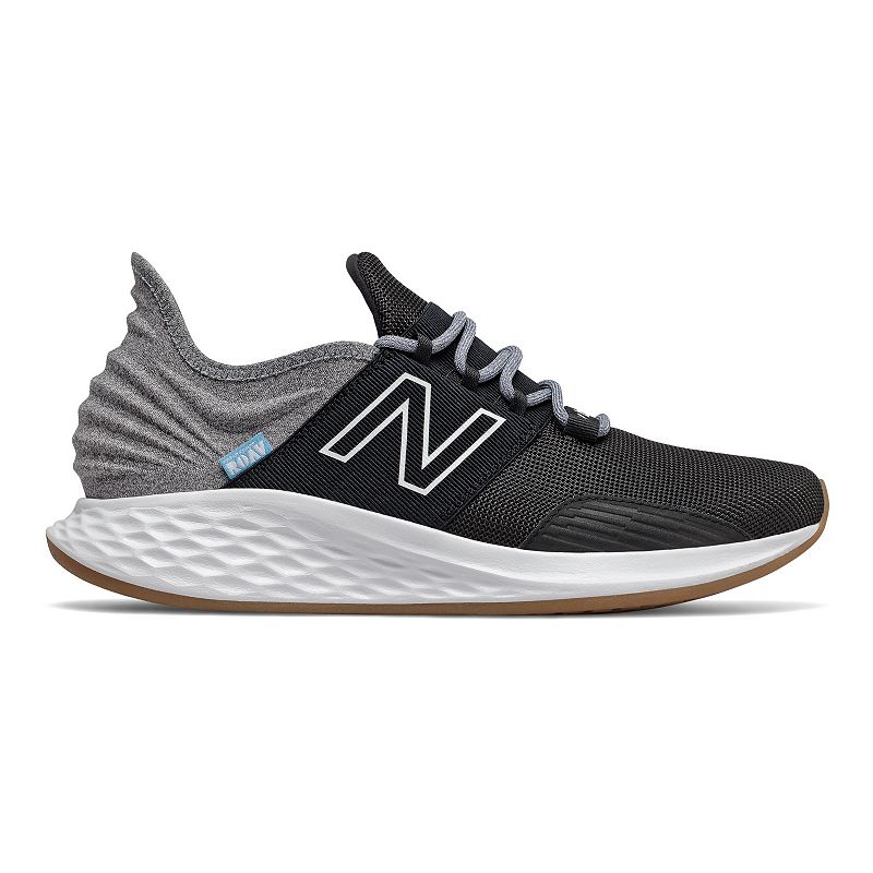 New Balance® Fresh Foam ROAV Men's Running Shoes, Size: 9.5, Black Light Silver