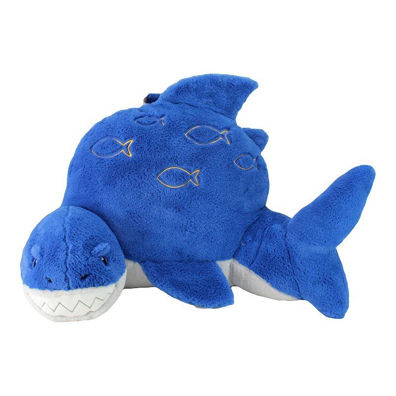 Animal Adventure Soft Landing Nesting Nook Shark Character Backrest, Blue, 