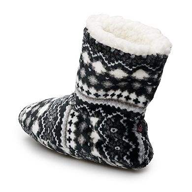 Women's Cuddl Duds Sherpa Bootie Slipper Socks