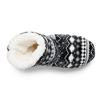 Women's Cuddl Duds Sherpa Bootie Slipper Socks