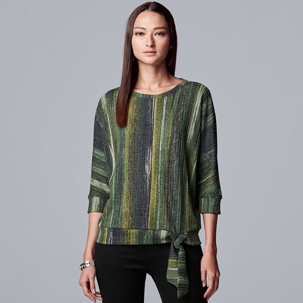 Women's Simply Vera Vera Wang Dolman Sleeve Cozy Top Ribbed