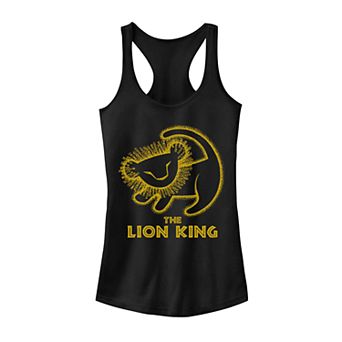 Juniors' Lion King Baby Simba Drawing Tank Top